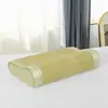 Tapete de Bambu 60x 40cm Capa de Travesseiro de Látex para Adultos Mat de Verão de Seda de Bambu Crianças 50*30cm Travesseiro de Espuma de Memória Fone de Ouvido