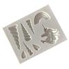 Orelhas de Unicórnio Arco-Íris Molde de Silicone Líquido Dobrável Açúcar Chocolate Decoração de Bolo Molde de Assar DIY