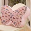 Almohada de Respaldo Lumbar con Forma de Mariposa Estilo Retro para Cama, Cojín para Asiento de Sofá, Almohada para Descanso en Oficina, Almohada para Dormir