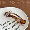 Nuevo Clip de Pelo de Acetato con Estampado de Leopardo de Gama Alta Coreano Clip Perezoso para el Cabello Clip Retro de Moda para Flequillo Clip Lateral Clip Versátil de Pato