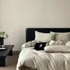 Conjunto de Quatro Peças Jacquard de Cetim 100% Algodão Simples de Luxo Leve 2026 Novo High-End 100% Algodão Puro Capa de Edredom Produto para Quarto Principal 4