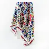 Pañuelo Clásico Europeo y Americano 90cm Pañuelo Cuadrado de Satén Paisley Flor de Anacardo Pañuelo de Seda Chal de Moda Pañuelo de Seda Transfronterizo