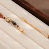 Collar Nala de Piedras Naturales de Colores para Mujer, Cadena para Clavícula de Diseño de Lujo Ligero de Nicho, Cadena para Suéter, Accesorios al por Mayor