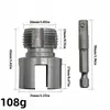 Passa-rosca para Tubos para Uso Interno e Externo, Ferramenta para Rosquear Tubos PPR, Ferramenta Macho de Rosca de 1/2 Polegada e 3/4 Polegada