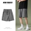 Pantalones Cortos de Seda Helada para Hombre, Ropa Deportiva Exterior de Verano para Niños y Hombres, Pantalones de Playa Casuales de Moda Negros de Secado Rápido para Hombre