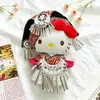 El Colgante de Hello Kitty Se Puede Usar para Vestir el Peluche Muñeco con Ropa, Conjunto de Falda y Impermeable de Puntos