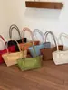 2026 Bolso de Mano Tejido Hueco Estilo Nuevo para Mujer, Bolso de Hombro de Gran Capacidad para Vacaciones, Bolso Cesta Versátil de Moda para el Día a Día