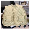 Tongxingyuan 2025 Otoño/Invierno Nueva Ropa Infantil Coreana Estilo Coreano Linda Dulce Encaje Chaleco Acolchado Cálido para Niñas