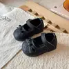 Zapatos Pequeños de Cuero para Niñas 2026 Nuevos de Primavera y Otoño Suela Suave Zapatos Individuales Zapatos para Niñas Zapatos de Princesa con Lazo para Niños Pequeños