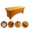Toalha de Mesa Elástica Transfronteiriça para Hotel e Restaurante, Capa de Mesa Elástica Retangular, Toalha de Mesa à Prova de Poeira para Exterior em Seda de Leite, Elástica à Prova de Poeira