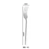 Cuchillo, Tenedor y Cuchara de Acero Inoxidable con Mango Cuadrado, Juego de Cubiertos Occidentales para Hotel Restaurante, Cubiertos de Acero Inoxidable 304
