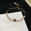 Pulseira de Flor Estrela com Zircônia Banhada a Ouro Real, Pulseira de Luxo Leve de Alta Qualidade, Joia de Mão Moderna e Elegante com um Design Único