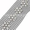 Renda de Strass Transfronteiriça 5mm Três Fileiras Flor-Shaped Strass de Fundo Pontiagudo Renda DIY Vestido de Casamento Sapatos Bolsas Chapéus Lenço de Cabeça Acessórios Decorativos