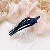 Pinza de Pato Casual Esmerilada para el Cabello para Verano para Mujeres Parte Posterior de la Cabeza Pinza Grande de Tiburón Elegante Artefacto para el Cabello Pinza Tocado para el Cabello