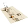 "Wang Wei" Jogo Americano de Estilo Poético e Artístico, À Prova d'Água, À Prova de Óleo, Resistente ao Calor, Novo Estilo Chinês, Tecido Lavável para Mesa de Centro