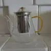 Tetera de Vidrio Borosilicato Resistente al Calor con Filtro, Gran Capacidad, Resistente a Altas Temperaturas, Infusor de Té, Separador de Té, Base