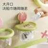 Ventosa reciclaje de residuos caja de almacenamiento de toallas faciales para baño montada en la pared toallero para lavabo de baño