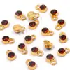 9*6mm 16 Colores Aleación Incrustada de Diamantes DIY Piedra Estrella Piedra de la Suerte Colgante Collar Pulsera Accesorios de Joyería Hecho a Mano
