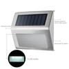 Luz de Pared Solar Triángulo 3LED Acero Inoxidable Luz Solar de Jardín Solar Escalera Solar