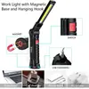 Luz de Trabajo Recargable Cob Multifuncional, Luz de Inspección LED Portátil Regulable, Luz para Reparación de Automóviles con Imán, Iluminación de Emergencia