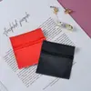 Nueva Bolsa con Cremallera para Joyería con Patrón de Lichi de PU, Bolsa de Almacenamiento para Empaque de Joyería de Collar, Bolsa con Cremallera de Cuero Simple y Elegante