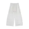 Pantalones Curvos Tallas Grandes ALINDM para Mujer, Pantalones de Verano Finos de Nueve Puntos, Pantalones Casuales Rectos Holgados