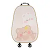 Almofada Azul para Cadeirinha de Carro Urso e Coelho Desenho Animado Seda de Gelo Respirável Almofada Refrescante para Cadeirinha de Carro Universal para Todas as Estações Decoração de Interior de Carro Almofada de Assento