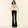 ¡Ootd del 25! Jeans Acampanados Super Elásticos|Tiro Alto, Adelgazantes, Versátiles, Adecuados Tanto para Personas Bajitas como Altas