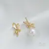 Aretes de Lazo de Zirconia Color-Preservante Chapados en Oro de 14K con Anillo Colgante Accesorios para Aretes DIY Joyería de Oreja Hecha a Mano Materiales