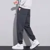 Calça Casual Masculina Tendência Estilo Americano 2024 Outono Nova Chegada Calça de Sarja com Barra Dobrada Solta Versátil Calça Esportiva
