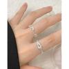 1434 Estilo K Nicho Accesible Diseño de Lujo Anillo Trenzado Entrelazado Plata de Ley S925 Anillo de Plata para Mujer Venta al por Mayor