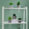 Estilo Ins Escandinavo Boneca Pendurada Planta Verde Falsa Enfeites Decorativos Criativos Mesa de Escritório Suculenta Artificial Pequenas Plantas em Vasos