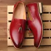 2025 Nuevos Zapatos Formales de Negocios Británicos de Punta para Hombre Zapatos de Cuero Slip-On Talla Grande Zapatos para Hombre Comercio Exterior Transfronterizo