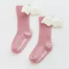 Calcetines de Algodón Puro Clase A Estilo Primavera y Otoño para Bebés Recién Nacidos Niños y Niñas, Calcetines de Piso Antideslizantes de Caña Media para Aprender a Caminar, Venta al por Mayor 1