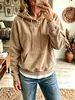 Sudadera con capucha y cordón de manga larga de color liso, informal americana, moderna, para el nuevo otoño/invierno, sitio independiente de Amazon transfronterizo