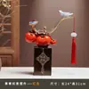 Um Par de Enfeites de Elefante Atraidores de Sorte em um Novo Estilo Chinês para Hall de Entrada, Sala de Estar, Móvel de TV, Mesa de Escritório e Decorações de Mesa