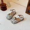 Sandalias de Verano 2026 para Bebé Niña con Lazo Lindo Moda Versátil Tejido Hueco Infantil Sandalias de Princesa