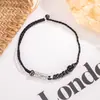 Pulseira Vintage de Obsidiana Koi com Corda Trançada Vermelha Design de Luxo Leve de Nicho Presente Boa Sorte Joia Versátil para Mulheres