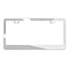 El marco de matrícula de aleación de aluminio y acero inoxidable regulado por EE. UU. de venta caliente transfronteriza admite una variedad de procesos LOGO
