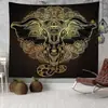 Tapiz de Amazon Transfronterizo ins Colgante Tela de Fondo Bohemio Mandala Elefante Tela de Pared Manta Decorativa Europea y Americana