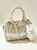 Bolso de Mano de Moda Nuevo Otoño 2026 Transfronterizo, Bolso Tote Pequeño para Mujer, Bolso de Hombro Cruzado de Diseño de Nicho de Lunares de Alta Gama