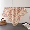 Pañuelo Cuadrado Pequeño de Algodón Puro Estilo Bosque Blanco Floral, Pañuelo de Seda Estampado de Alta Gama, Pañuelo para la Cabeza, Chal, Bufanda para el Cuello, Pañuelo Profesional para el Cuello para Mujer, Bufanda