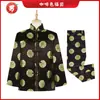 Ropa de Funeral de Alta Gama, Trajes Estilo Tang para Hombres y Mujeres, Conjunto de Dos Piezas para Personas Mayores, Conjunto Completo de Ropa para Funeral y Entierro