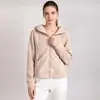 Jaqueta estilo lulu slim fit outono e inverno dupla face fleece de coral esportiva casual com capuz zíper feminina espessa manga longa moletom