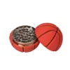 Molino de aleación de zinc con forma de balón de baloncesto más vendido transfronterizo, triturador de humo esférico multicapa, molinillo de tabaco manual, directo del fabricante