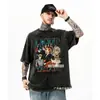 Camiseta Anime Death Note Vintage Lavada Camiseta Yagami Light