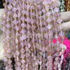 Ágata Ojo de Tigre de 8 mm Lapislázuli Cristal Rosa Cuatro Hojas Facetado Cuentas Sueltas Pasador de Pelo DIY Accesorio para el Cabello Pulsera Collar Cuentas