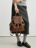 Bolso de Mano y Mochila de Cuero para Viajes de Otoño/Invierno 2026 de Gran Capacidad Estilo Retro Versátil para Mujer