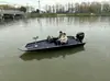 Aleación de Aluminio Lujo Señuelo Barco Alfombra EVA Pesca Lancha Rápida Lancha de Asalto Barco Pontón Barco Oficial