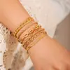 Amazon Transfronteiriço Mais Vendido Pulseira de Corrente Multicamadas Conjunto de Empilhamento de Pulseiras Joias Modernas e Versáteis Estilo Hip-Hop Ins
